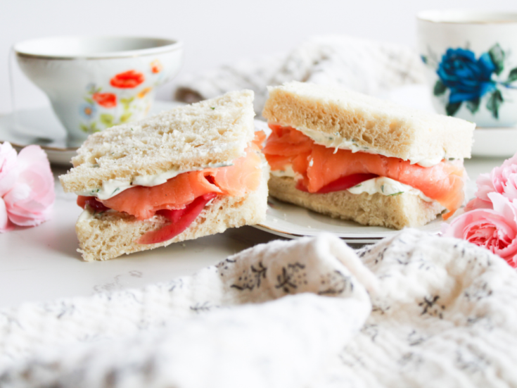 Salmon and Dill Tea Sandwiches