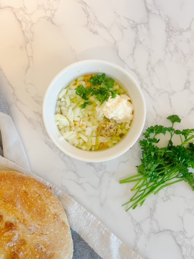 egg salad sandwich - step 2 