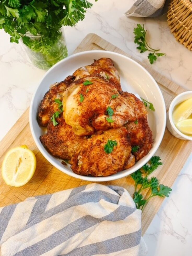 Crispy Baked Chicken Thighs