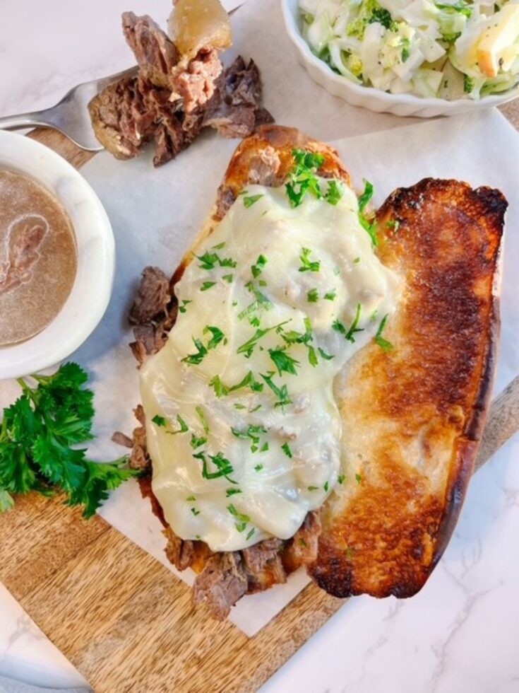 Slow Cooker French Dip Sandwiches