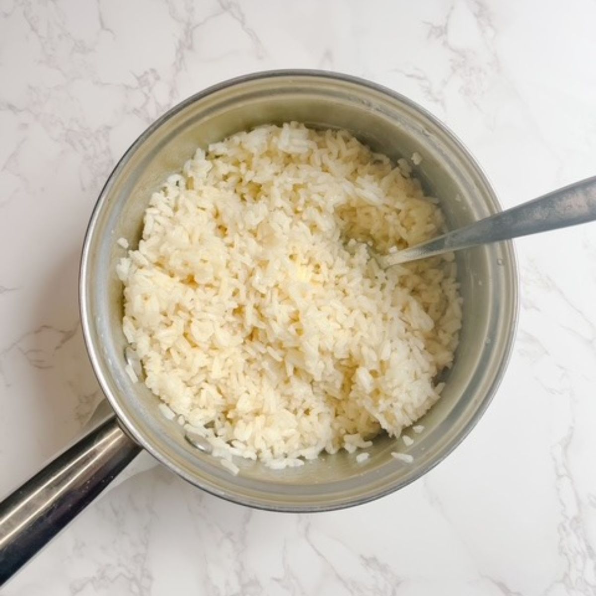 fluff the rice with a fork