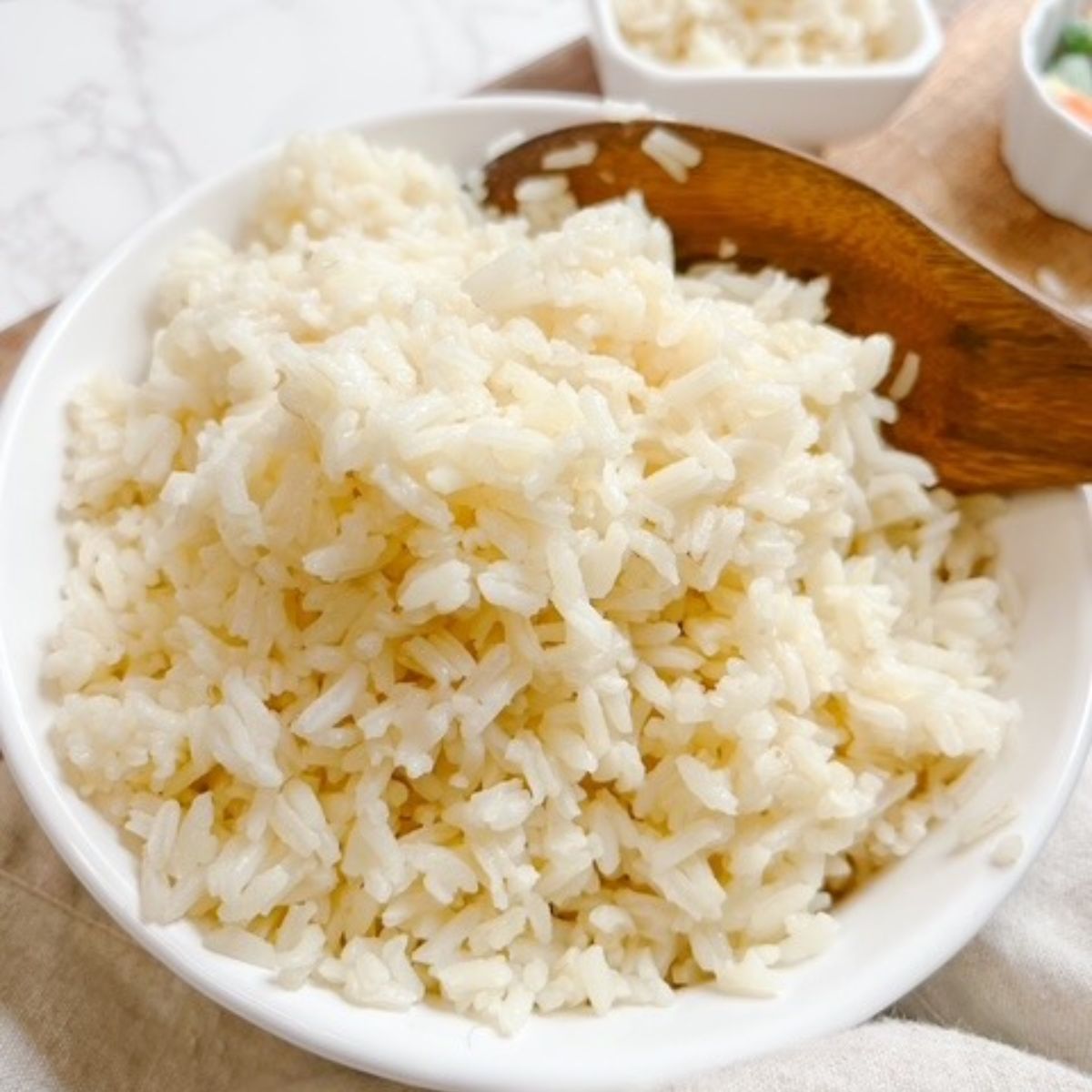 finished white rice