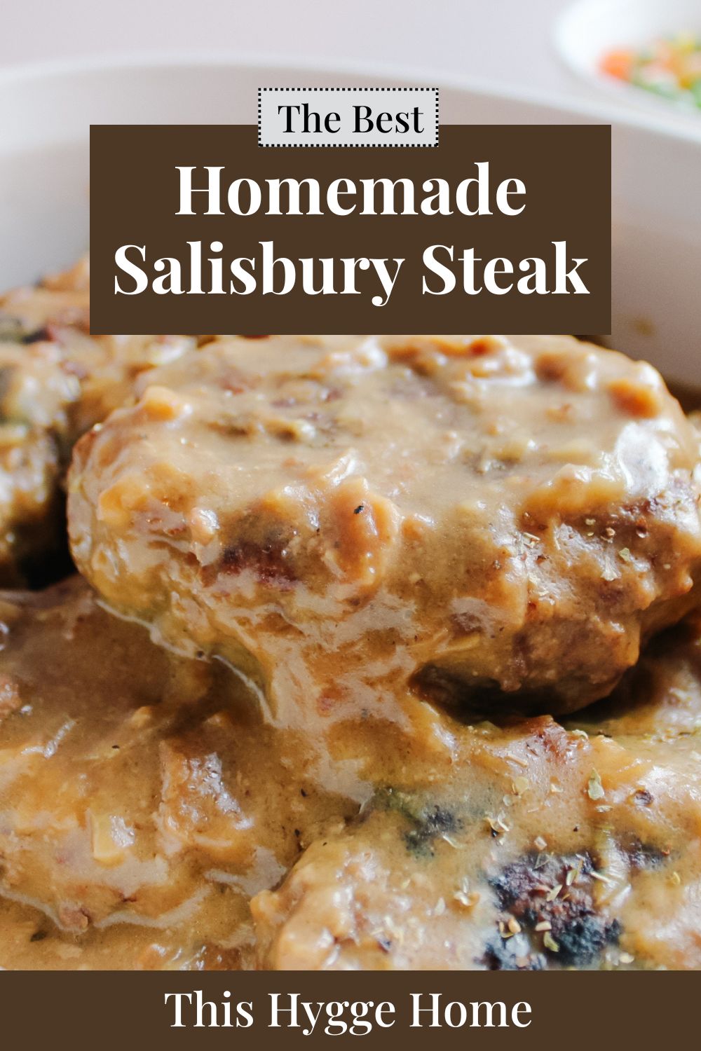 Pin this homemade salisbury steak recipe to save it for later!