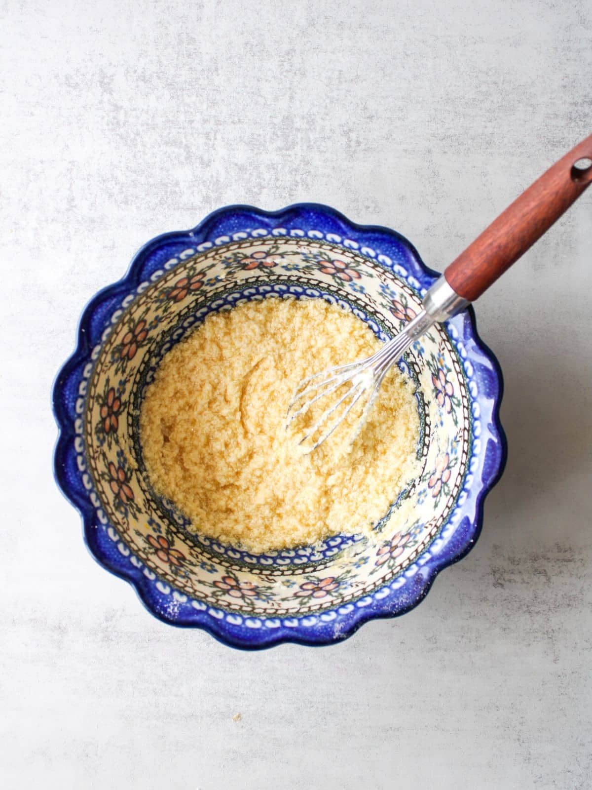 Beat to together the wet ingredients until combined.