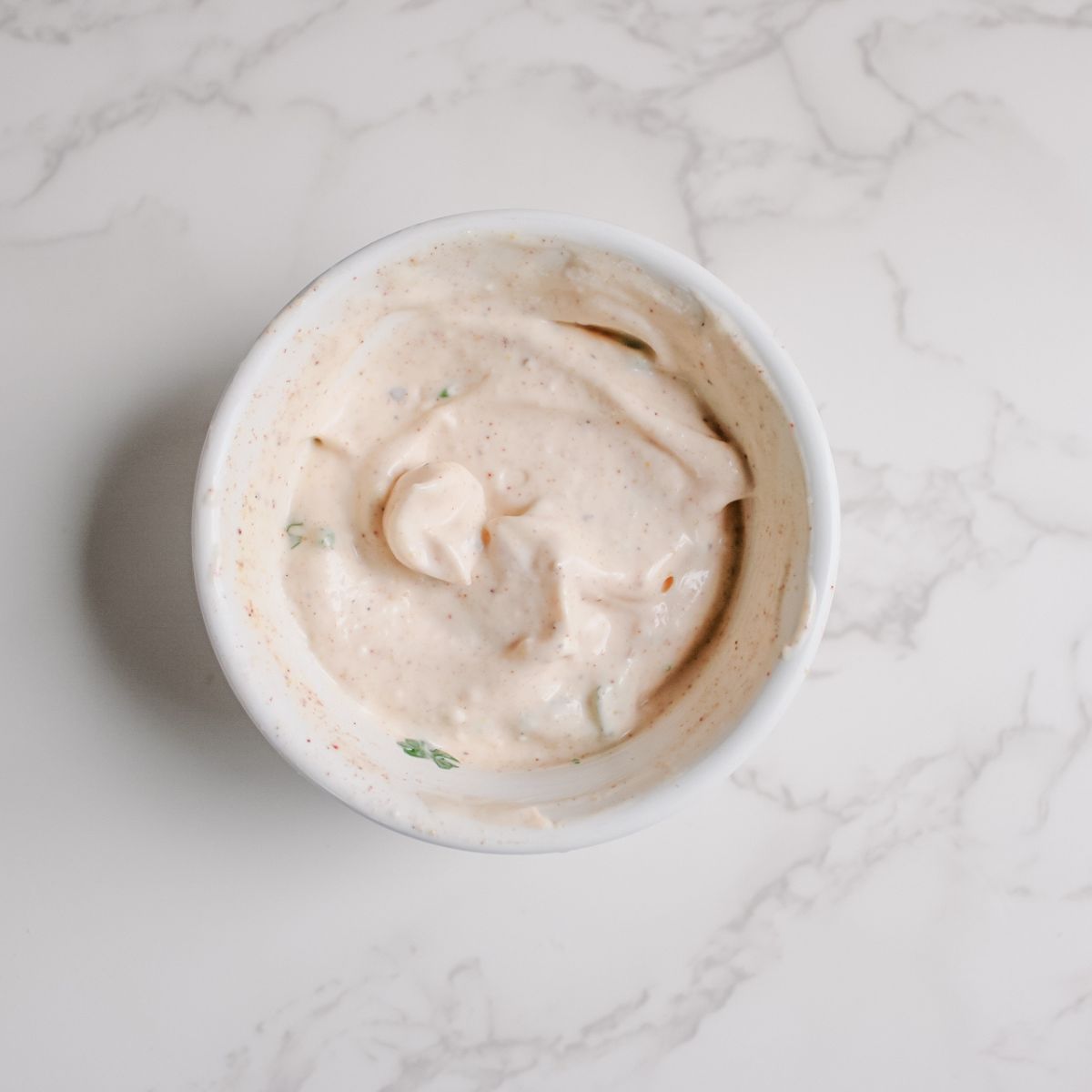 Mix the ingredients together in a small bowl.