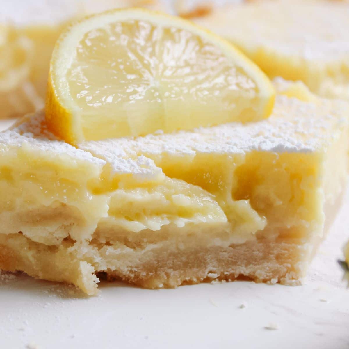 Take a bite of these delicious lemon cream cheese bars!