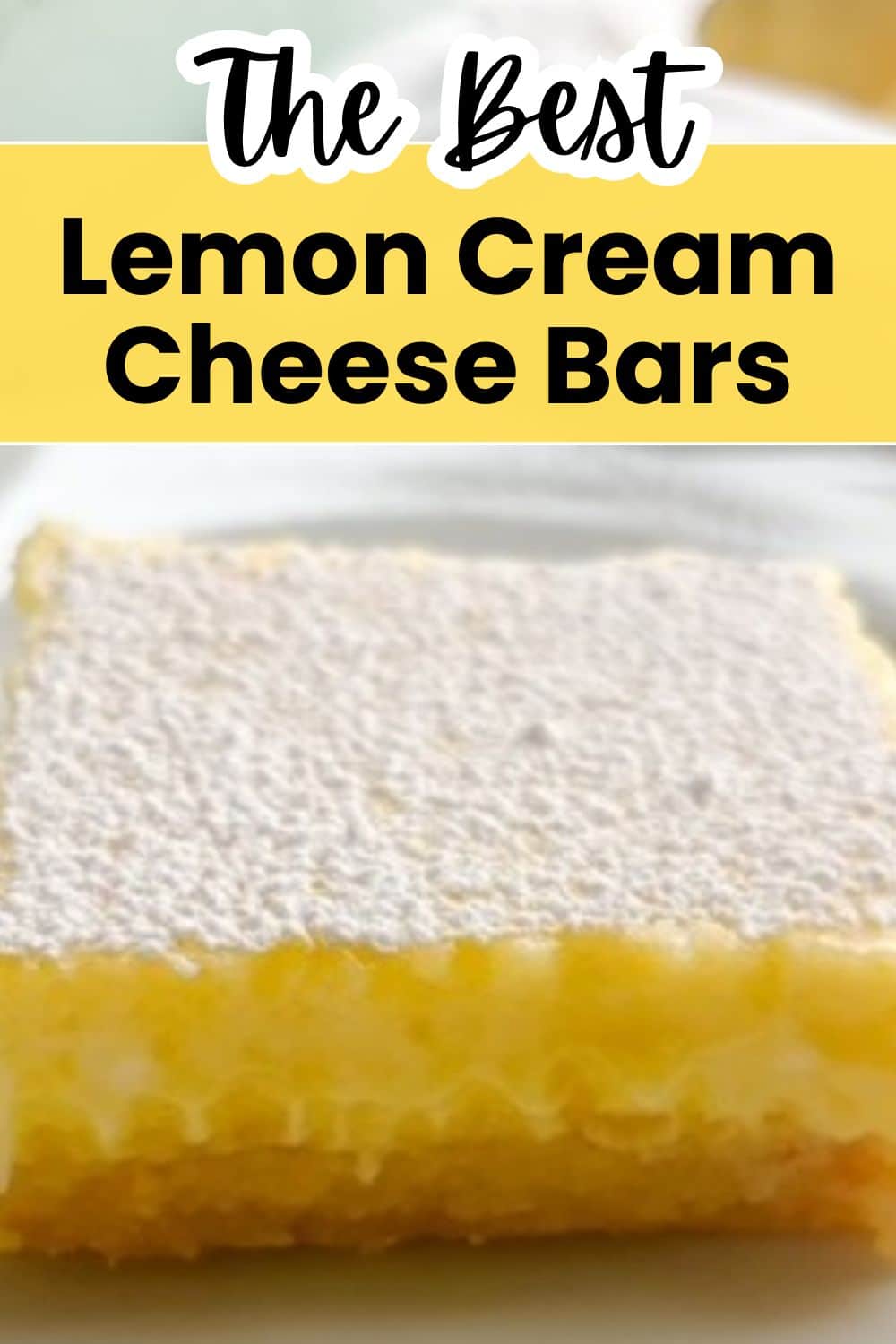 Save this post to Pinterest to bake lemon cream cheese bars again!