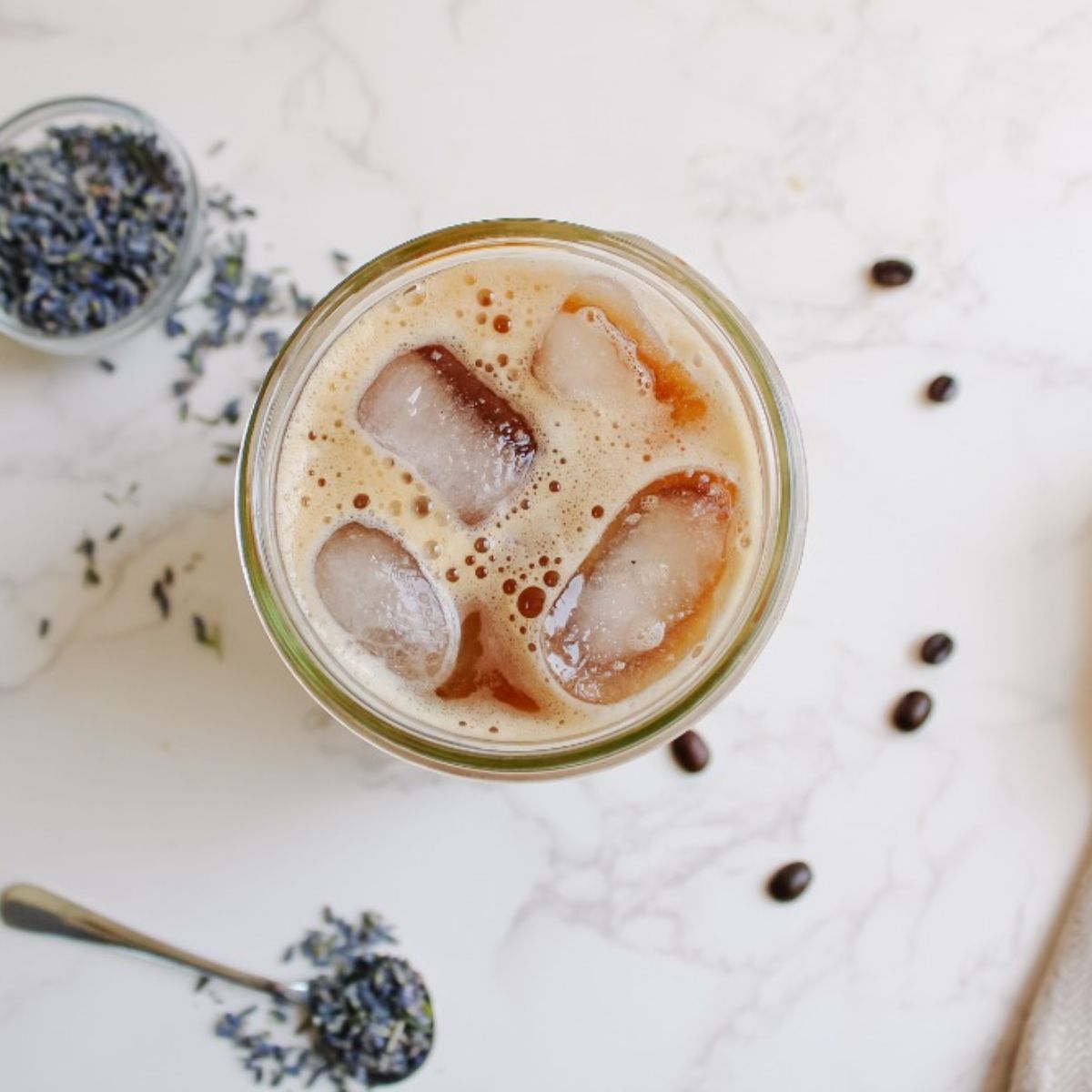 iced lavender latte