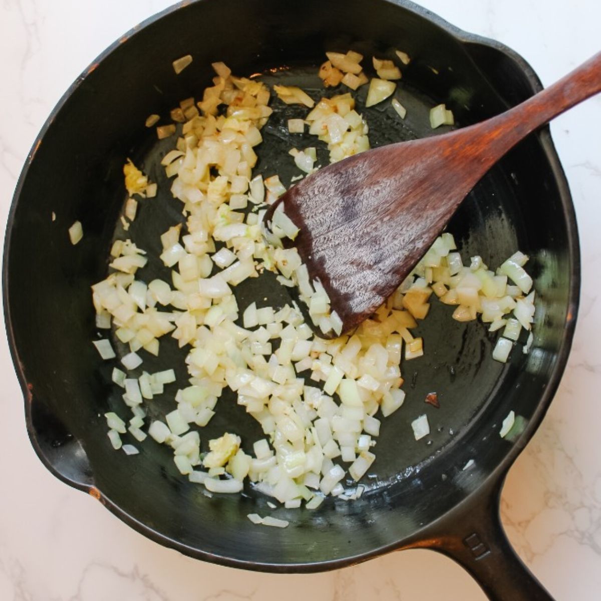 sauté onions and garlic in butter