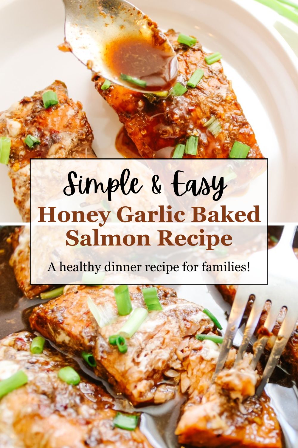 Save this baked honey garlic salmon recipe to Pinterest!
