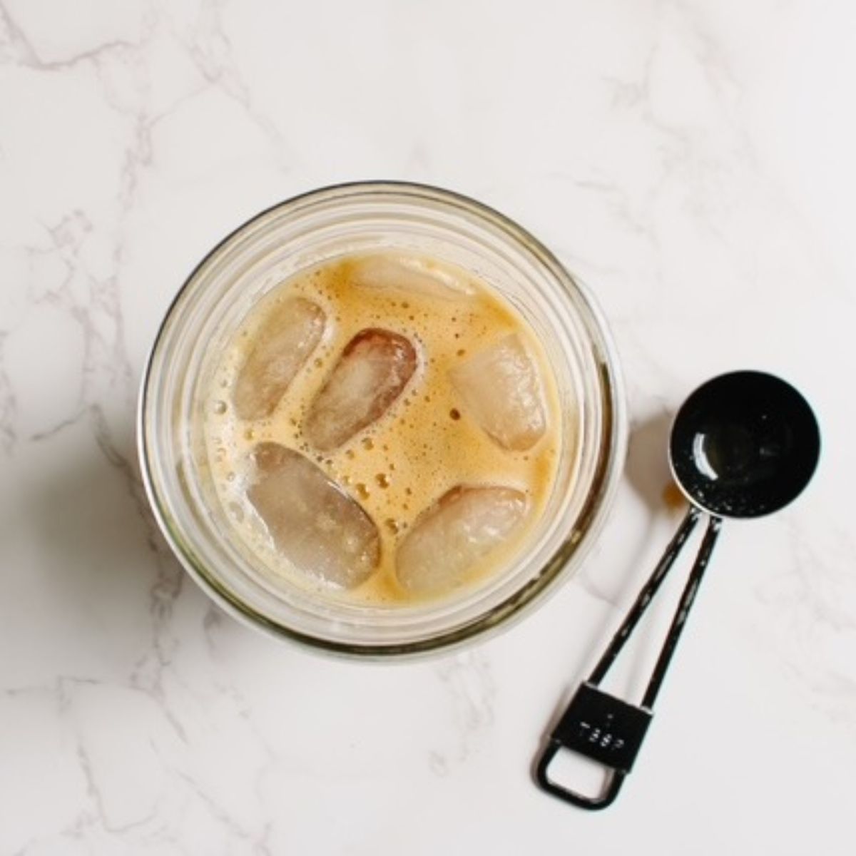 add in the simple syrup and coffee