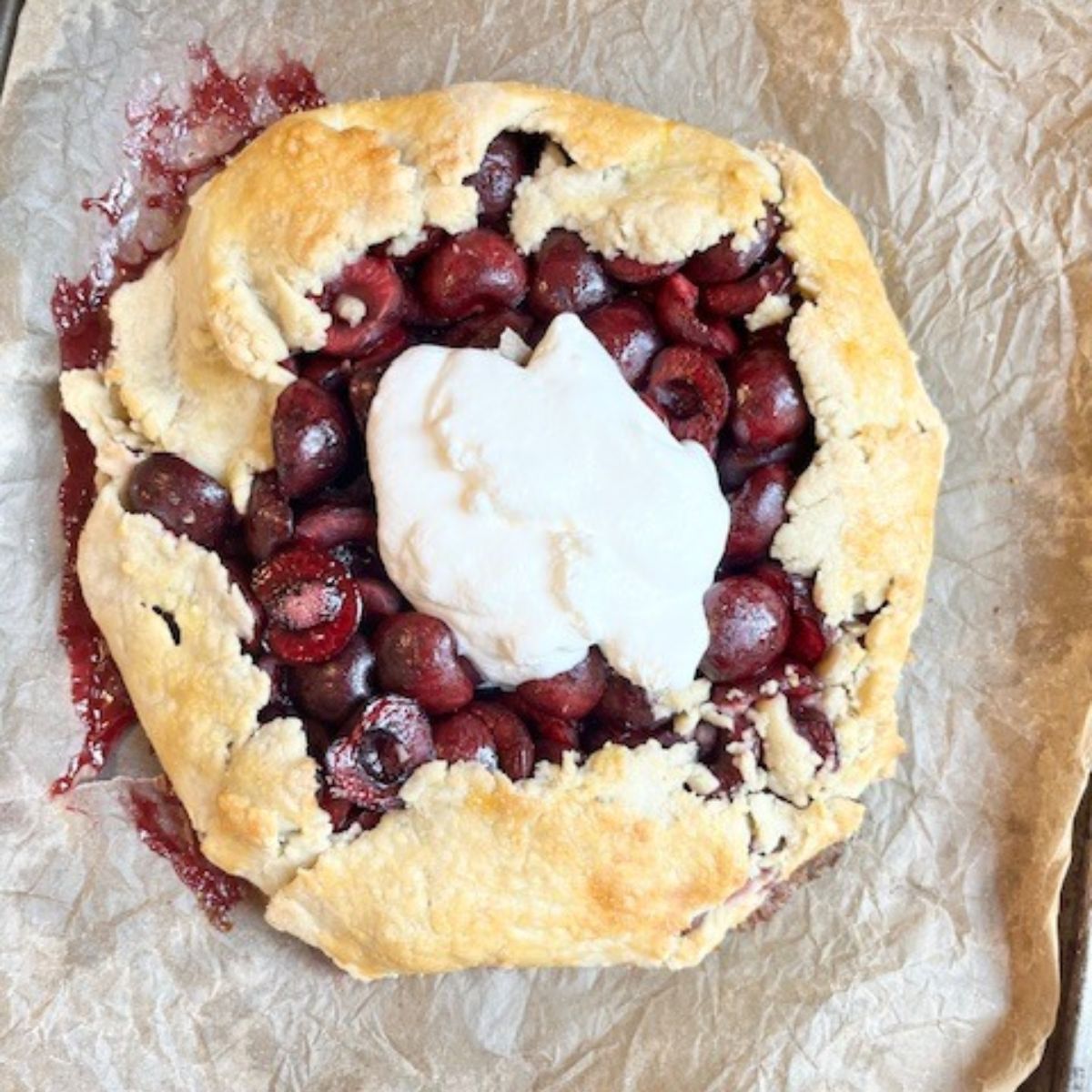 cherry galette