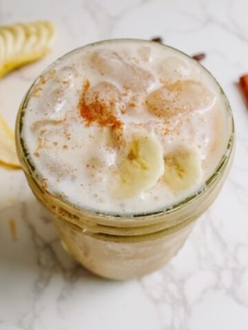 banana bread latte iced version