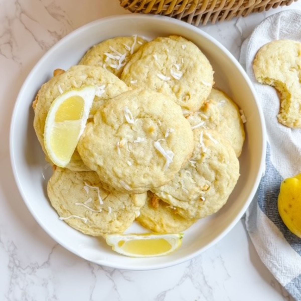 lemon coconut cookies