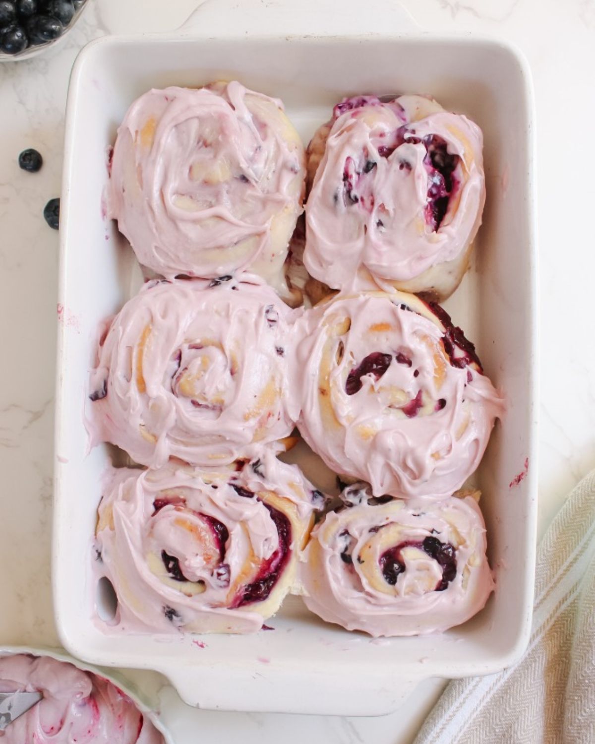 sweet rolls with icing
