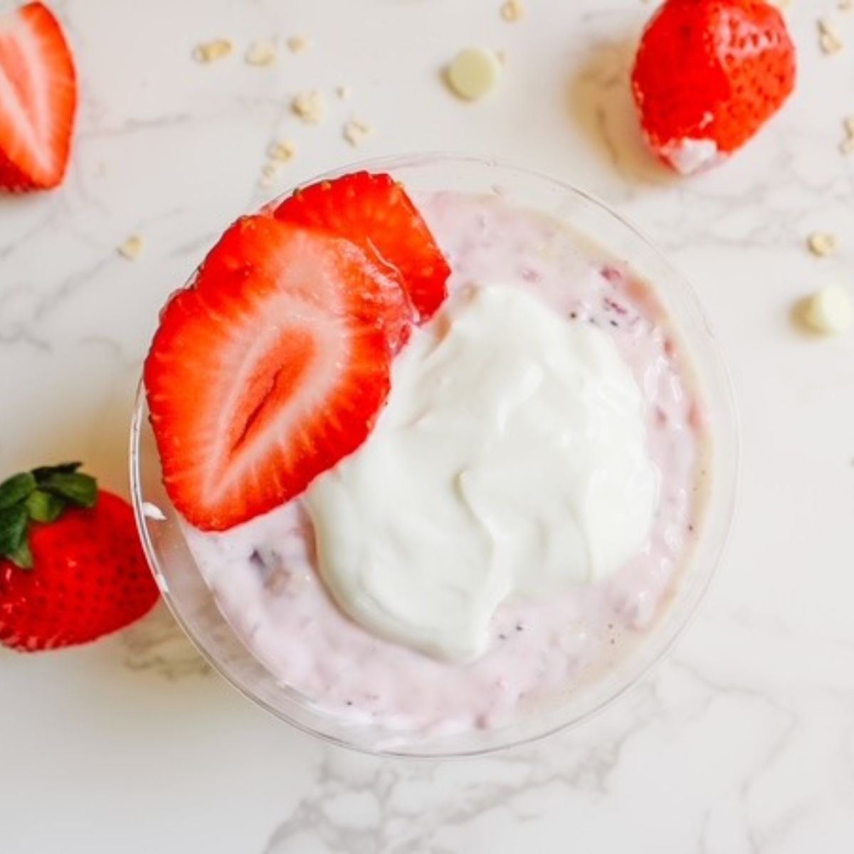 top of overnight oats