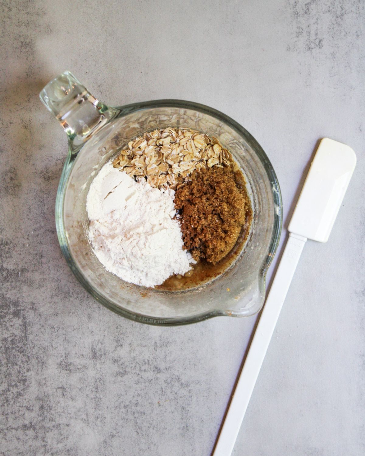Add the brown sugar streusel topping ingredients to a large mixing bowl.